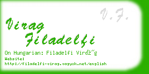 virag filadelfi business card